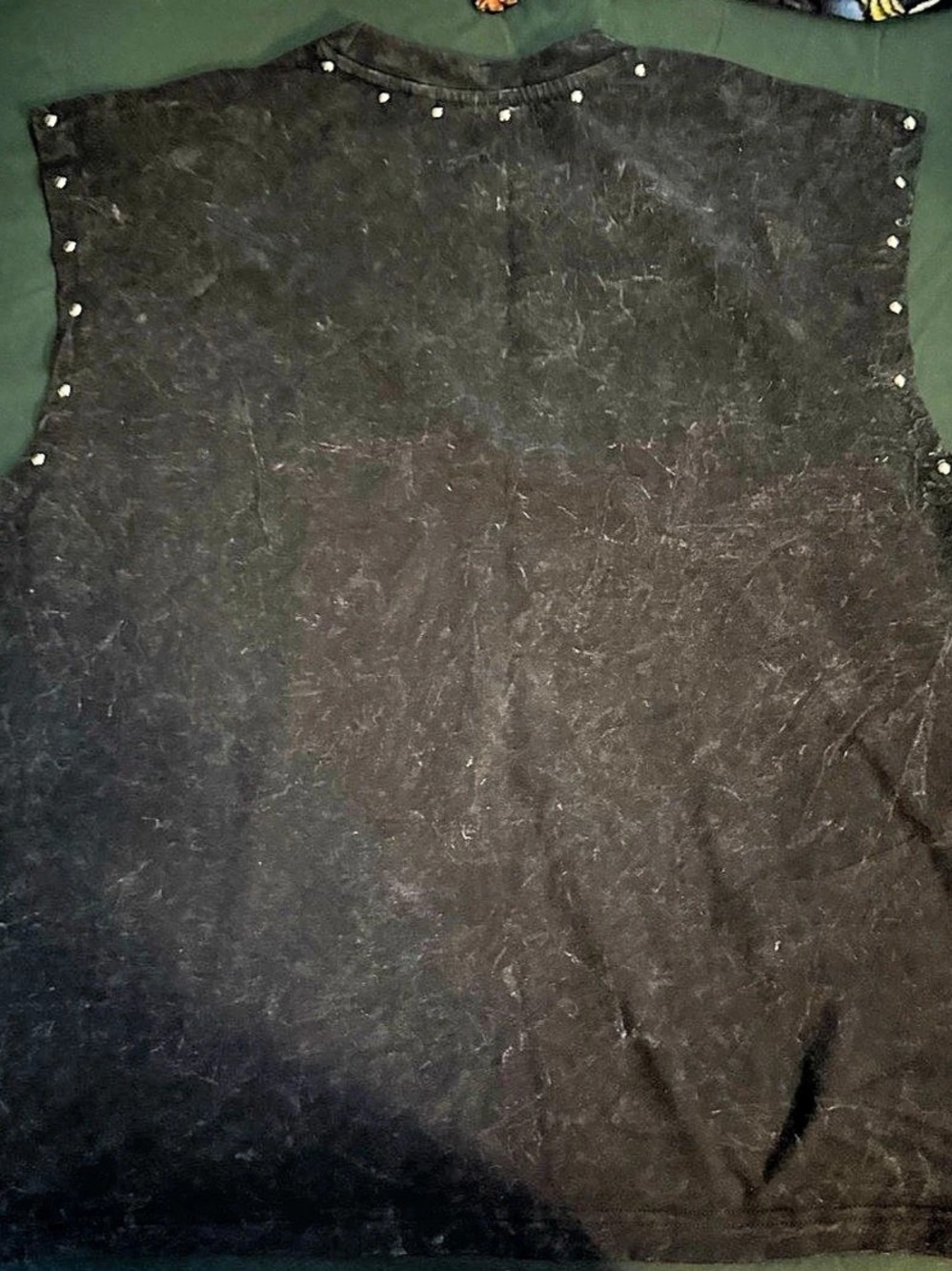 REBEL WASHED ROSARY CROSS TANK - Picture 2 of 2